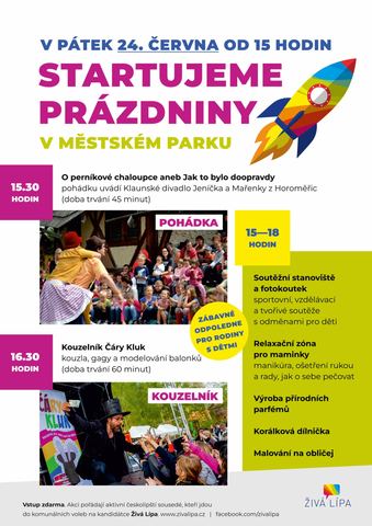 Startujeme prázdniny v Městském parku